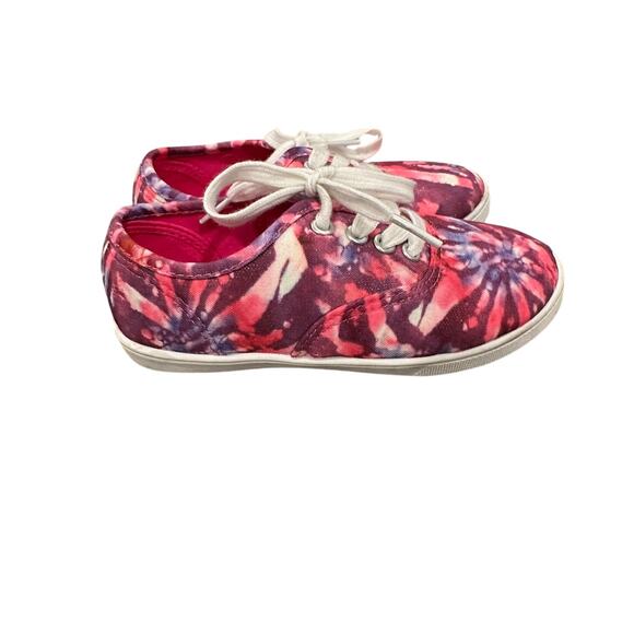 Girls' pink tie dyed sneakers - Picture 4 of 11